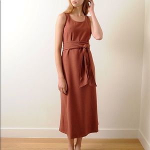 Pale Fire Goddess Dress - Terracotta - Size S